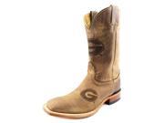 Nocona Georgia Brown Cowhide Branded Men US 9 2E Brown Western Boot