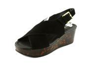 Donald J Pliner Sahar Women US 8.5 Black Wedge Sandal