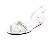 Touch Ups Geri Women US 8.5 W Silver Wedge Sandal