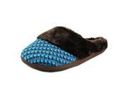 Dearfoams Graphic Knit Clog Women US 5 Blue Slipper