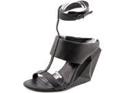 BCBG Max Azria Noella Women US 9.5 Black Wedge Sandal