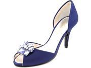 Caparros Veranda Women US 5.5 Blue Peep Toe Heels