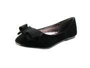 Kensie Girl Bow Flat Youth US 13 Black Flats