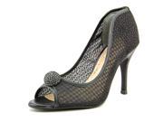 J. Renee Genette Women US 7.5 N S Black Peep Toe Heels