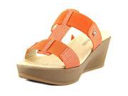 Bandolino Dani Women US 6 Orange Wedge Sandal