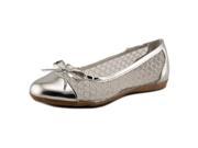 Kensie Girl Shine Youth US 12 Silver Ballet Flats