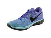Nike Flyknit Lunar 3 Women US 5.5 Blue Running Shoe