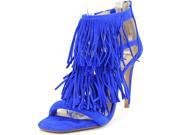 Steve Madden Fringly Women US 7 Blue Sandals