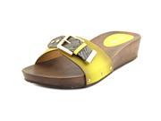 Patrizia By Spring S Celine Women US 10.5 Yellow Slides Sandal
