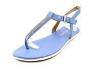 Franco Sarto L Adria Women US 6.5 Blue Thong Sandal