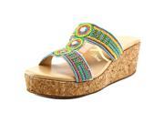 J. Renee Trena Women US 8 Multi Color Slides Sandal