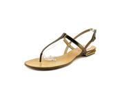 Delman Cate Women US 6 Gold Thong Sandal