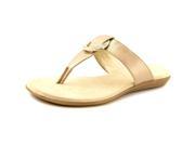 Aerosoles Supper Chlub Women US 7.5 Gold Thong Sandal