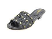 Eric Javits New York Maribel Women US 8.5 Black Slides Sandal