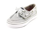Sperry Top Sider Bahama Jr Toddler US 7 Silver Boat Shoe
