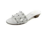 Eric Javits New York Maribel Women US 8.5 White Slides Sandal