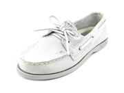 Sperry Top Sider A O Slip On Youth US 3 Silver Boat Shoe