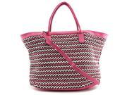 MG Collection Lisbet Oversize Beach Tote Women Pink Tote