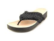 Taryn Rose Alvis Women US 8 Black Thong Sandal