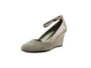 Bandolino Topical Women US 6.5 Silver Wedge Heel