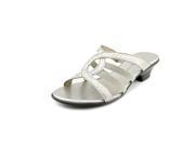 Karen Scott Emet Women US 8.5 Silver Slides Sandal