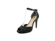 Style Co Swifty Women US 7.5 Black Peep Toe Heels