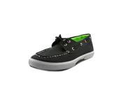 Sperry Top Sider Halyard Youth US 2 Black Boat Shoe