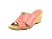 Giani Bernini Carolima Women US 7.5 Pink Wedge Sandal