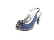 Karen Scott Brandyy Women US 6 Blue Open Toe Slingback Heel