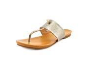Naya Crescent Women US 6 Silver Thong Sandal
