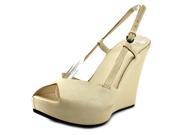 Roberto Del Carlo Mahala Women US 8 White Peep Toe Wedge Heel
