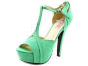 Dolce by Mojo Moxy Smitten Women US 8 Green Peep Toe Platform Heel