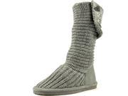Bearpaw Knit Tall Youth US 1 Gray Winter Boot