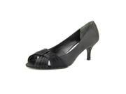 Nina Clique Women US 6.5 Black Peep Toe Heels