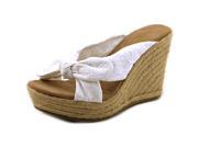 Mia Brenna Women US 10 White Wedge Sandal