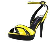 Ralph Lauren Gustava Women US 6 Yellow Platform Heel