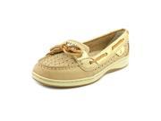 Sperry Top Sider Angelfish Perfed Stripe Womens Size 7 Tan Leather Boat Shoes