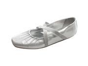 Hush Puppies Brenna Youth US 5 Silver Mary Janes