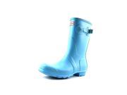 Hunter Original Short Women US 5 Blue Rain Boot UK 3 EU 36