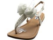 Not Rated Junbow Youth US 3 White Slingback Sandal