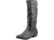 White Mountain Fox Women US 8.5 W Black Knee High Boot