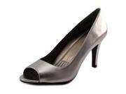 Easy Spirit Keimi Women US 9.5 Gray Peep Toe Heels
