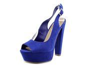 Steve Madden Gazette Women US 10 Blue Peep Toe Platform Heel