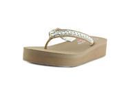 Skechers Vinyasa Women US 10 Tan Wedge Sandal