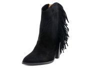 Frye Remy Fringe Short Women US 8 Black Ankle Boot