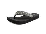 Not Rated Coutinho Women US 6.5 Black Thong Sandal