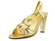 Diane Von Furstenber Provence Women US 10 Gold Sandals