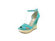 INC International Concepts Cacey Women US 9.5 Blue Wedge Sandal