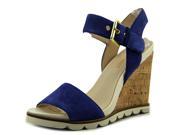 Nine West Gronigen Women US 5.5 Blue Wedge Sandal