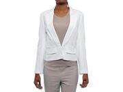 Trina Turk Women Sisters Blazer Basic Jacket Whitewash Size 2